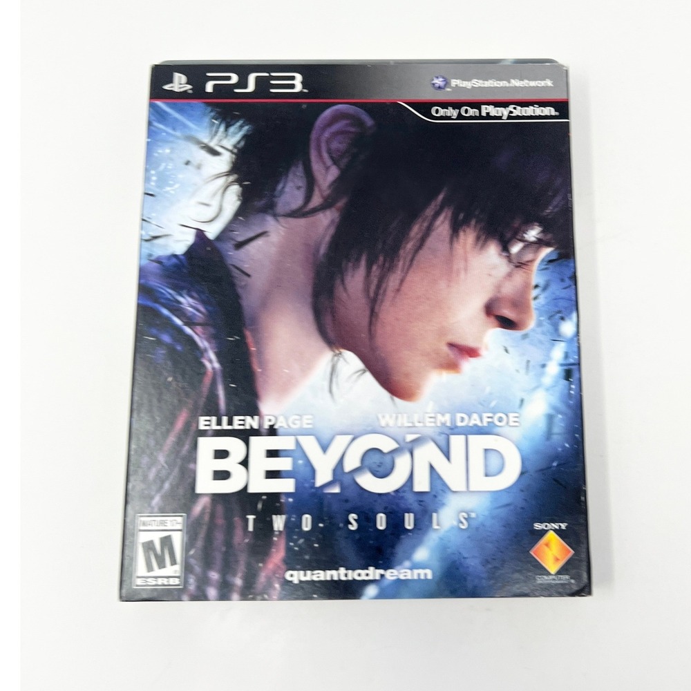 Beyond Two Souls PS3 PlayStation 3 Steelbook Edition with Slipcover Sony 2013